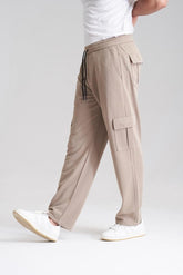 6 Pocket Loose Trouser - Skin - Drizzle.pk